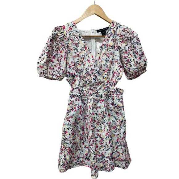 French Connection Flores Cotton Eyelet Cutout Dress Size 0 - Picture 7 of 8
